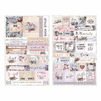 Prima - Lavender Collection - Cardstock Stickers with Foil Accents - Quote