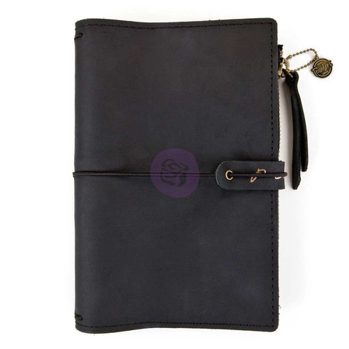 Prima - My Prima Planner Collection - Travelers Journal - Leather Essential - Nightfall - Undated