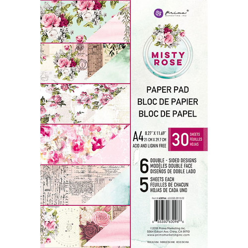 Prima - Misty Rose Collection - A4 Paper Pad