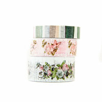 Prima - Poetic Rose Collection - Decorative Tape with Foil Accents