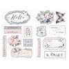 Prima - Poetic Rose Collection - Chipboard Stickers