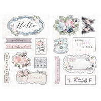 Prima - Poetic Rose Collection - Chipboard Stickers