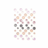 Prima - Lavender Frost Collection - Say It In Crystals - Self Adhesive Jewels