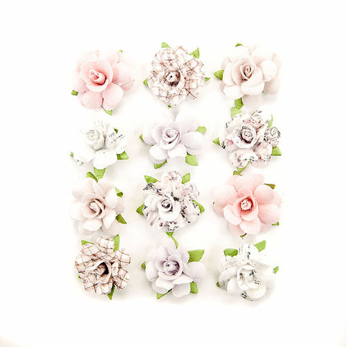 Prima - Lavender Frost Collection - Flower Embellishments - Aromatic Peace
