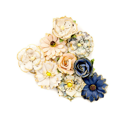 Prima - Georgia Blues Collection - Flower Embellishments - Montgomery