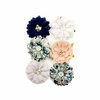 Prima - Georgia Blues Collection - Flower Embellishments - Augusta