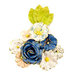Prima - Georgia Blues Collection - Flower Embellishments - Monroe