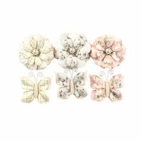 Prima - Poetic Rose Collection - Flower Embellishments - Dainty Dreams