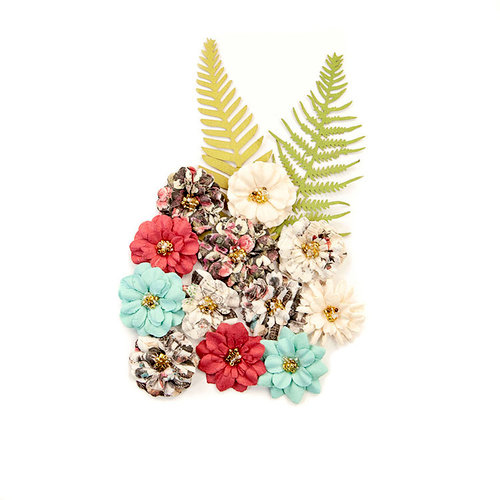 Prima - Midnight Garden Collection - Flower Embellishments - Secret Garden