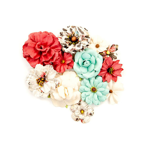 Prima - Midnight Garden Collection - Flower Embellishments - Elemental Beauty