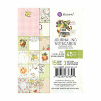 Prima - Fruit Paradise Collection - 3 x 4 Journaling Cards