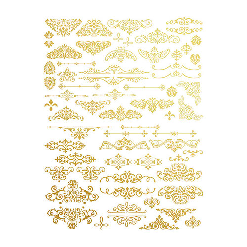 Re-Design - Gold Transfer - Gilded Ornate Flourishes