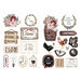 Prima - Farm Sweet Farm Collection - Ephemera and Stickers With Foil Accents