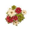 Prima - Christmas in the Country Collection - Flower Embellishments - Tidings