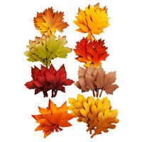 Prima - Autumn Sunset Collection - Flower Embellishments - Autumn Leaves