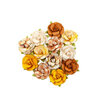 Prima - Autumn Sunset Collection - Flower Embellishments - Harvest Moon