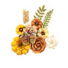 Prima - Autumn Sunset Collection - Flower Embellishments - Pumpkin Pie