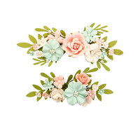 Prima - Apricot Honey Collection - Flower Embellishments - Berry Sweet