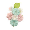 Prima - Apricot Honey Collection - Flower Embellishments - Tangerine Fresh