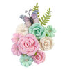 Prima - Dulce Collection - Flower Embellishments - Sweet Confection with Glitter Accents
