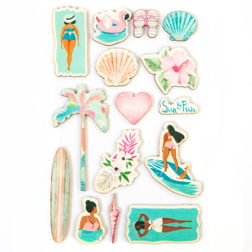 Prima - Surfboard Collection - Wood Stickers