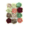 Prima - Pretty Mosaic Collection - Flower Embellishments - Peridot