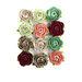 Prima - Pretty Mosaic Collection - Flower Embellishments - Peridot