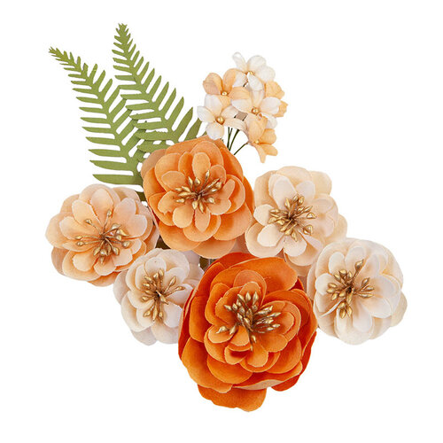 Prima - Pumpkin and Spice Collection - Flower Embellishments - Together