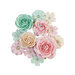 Prima - Sugar Cookie Christmas Collection - Flower Embellishments - Pink Jolly