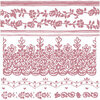 Re-Design - Clear Cling Decor Stamps - Floral Borders