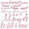 Re-Design - Clear Cling Decor Stamps - Inspired Words