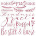Re-Design - Clear Cling Decor Stamps - Inspired Words