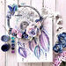 Prima - Watercolor Floral Collection - Flower Embellishments - Grey Pigment