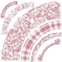 Re-Design - Clear Cling Decor Stamps - Curved Accents
