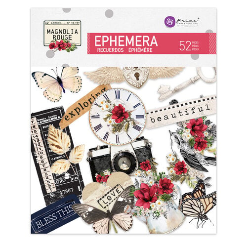 Prima - Magnolia Rouge Collection - Ephemera Icons Prima - Magnolia Rouge Collection - Ephemera Icons