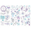 Prima - Aquarelle Dreams Collection - Rub-Ons