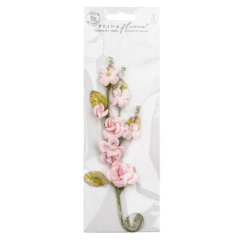 Prima - Strawberry Milkshake Collection - Flower Embellishments - Berry Sweet