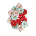 Prima - Candy Cane Lane Collection - Christmas - Flower Embellishments - Twenty Five