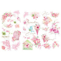 Prima - Postcards From Paradise Collection - Rub-Ons