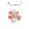 Prima - Candy Cane Lane Collection - Flower Embellishments - Christmas Wonderland