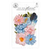 Prima - Spring Abstract Collection - Flower Embellishments - Painted Notes