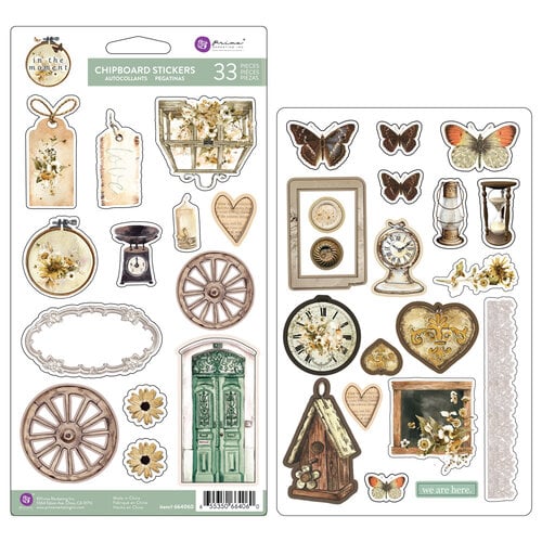 Prima - In The Moment Collection - Chipboard Stickers