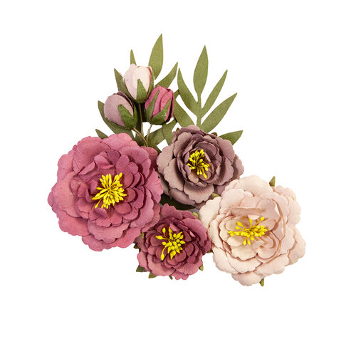 Prima - Lost In Wonderland Collection - Flower Embellishments - Midnight Beauty