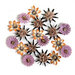 Prima Marketing - Bewitched Collection - Flower Embellishments - Witch Hazel