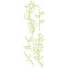 Prima - Say It In Crystals Collection - Self Adhesive Jewel Art - Bling - DeVine Gem Stem, CLEARANCE