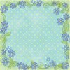 Prima - Sew Cute Collection - 12 x 12 Embroidered Paper - Isabella, CLEARANCE
