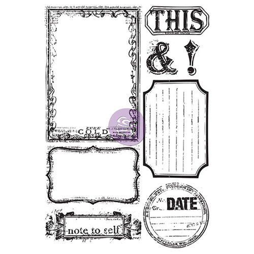 Prima - Something Blue Collection - Cling Mounted Stamp - Two