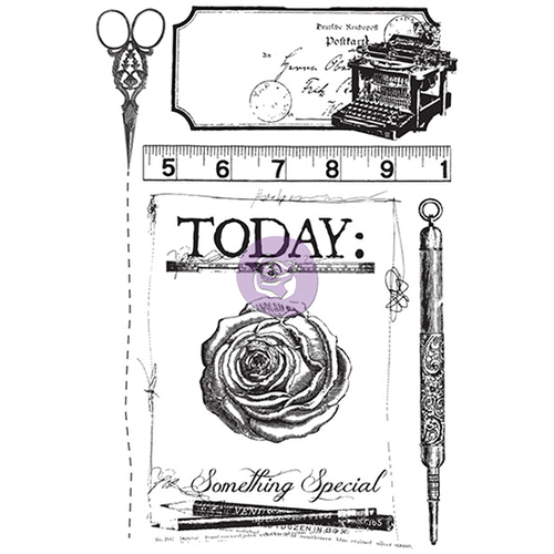Prima - Stationers Desk Collection - Cling Mounted Stamp