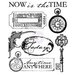 Prima - Time Travelers Memories Collection - Clear Acrylic Stamps - Two