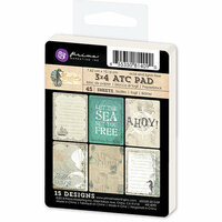 Prima - Seashore Collection - 3 x 4 Artist Trading Card Pad